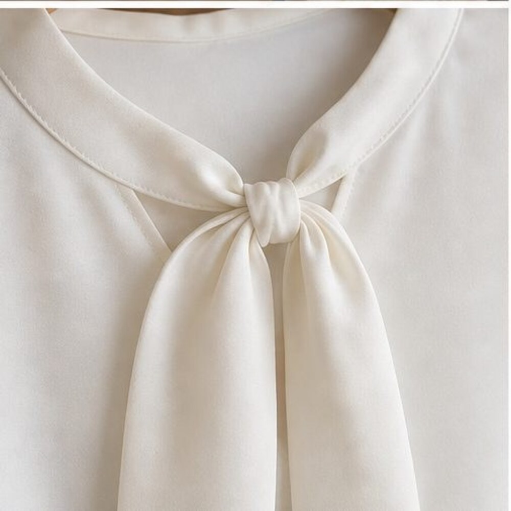 Ivory Button Blouse - Picture 4 of 6